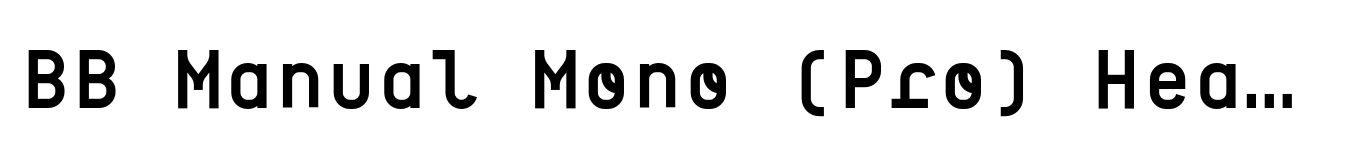 BB Manual Mono (Pro) Headline Semi Bold image